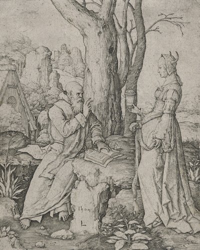 The Temptation of St. Anthony (engraving) by Lucas van Leyden